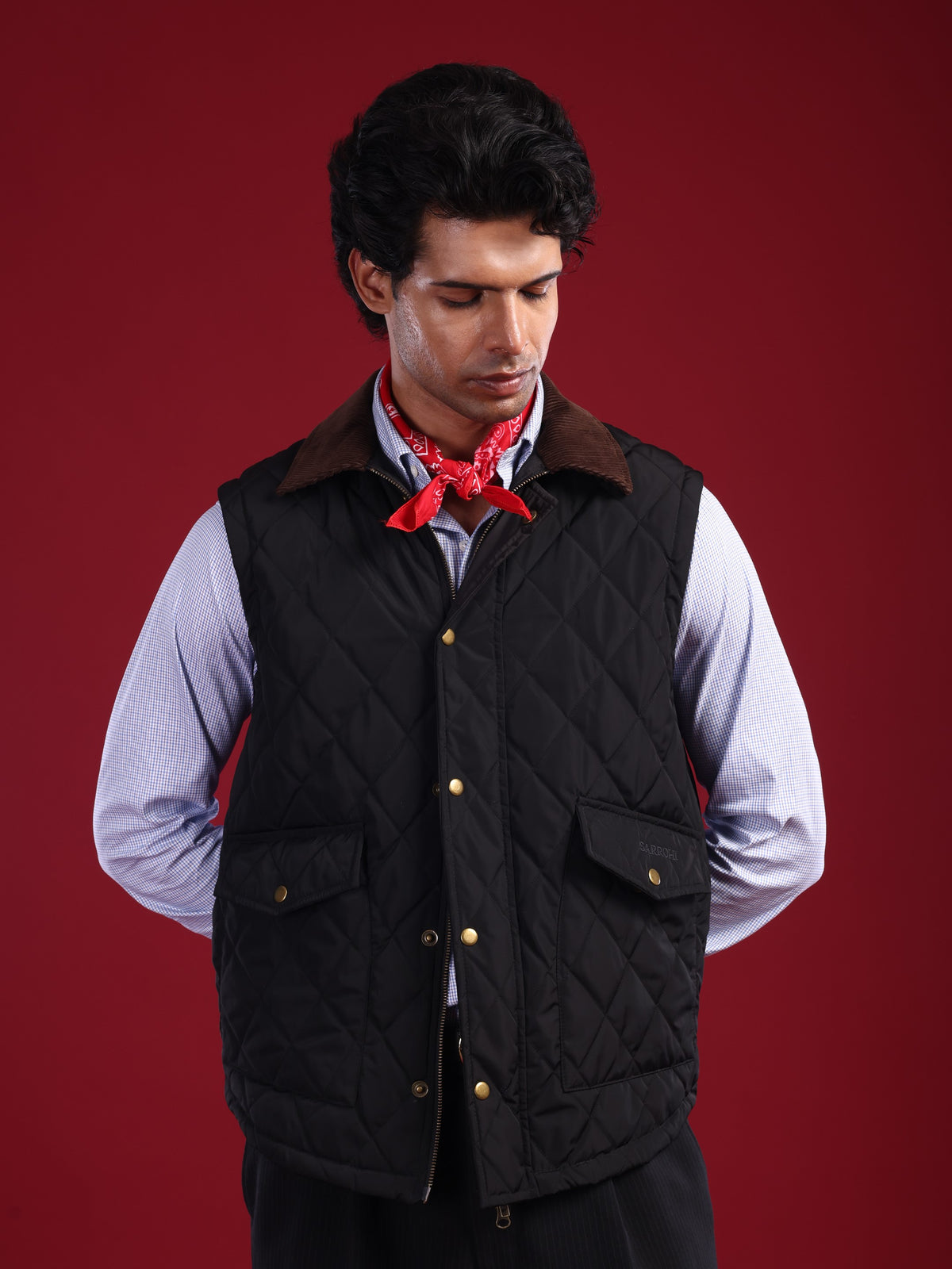 The Tagore Jacket: Black Gilet