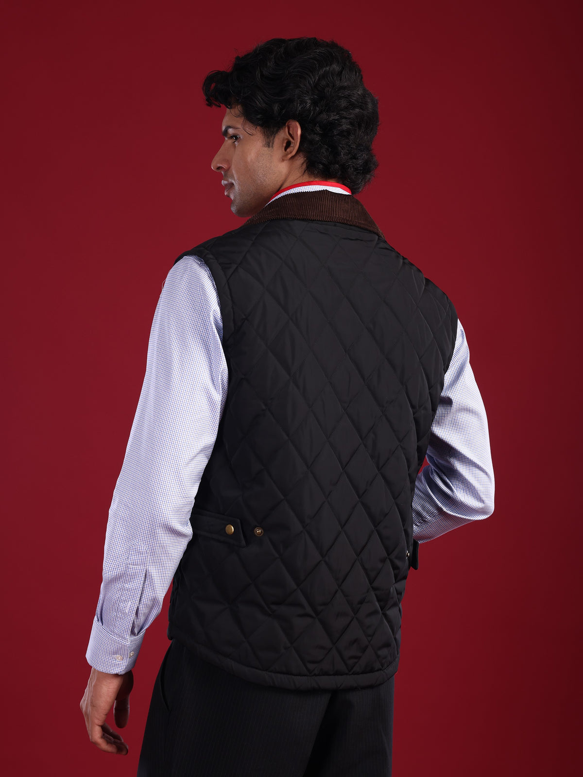 The Tagore Jacket: Black Gilet