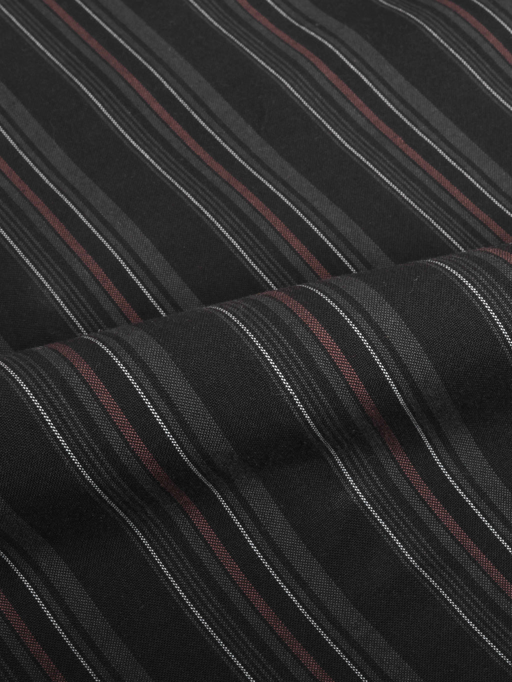 The Rawal: Slim Fit Black Multi-Striped Oxford Shirt