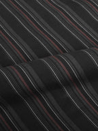 The Rawal: Slim Fit Black Multi-Striped Oxford Shirt