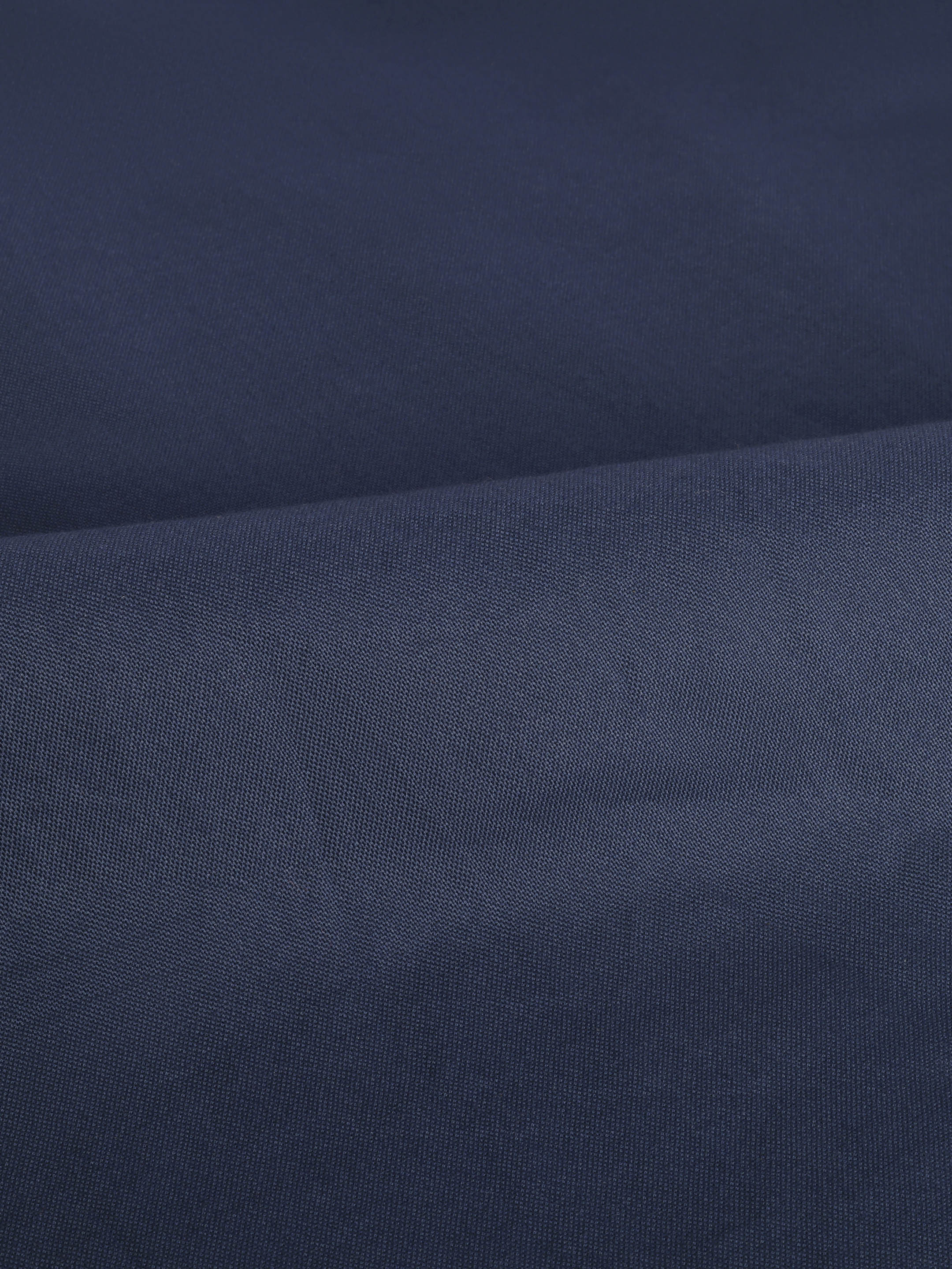 The Rawal: Slim Fit Solid Navy Blue Oxford Shirt