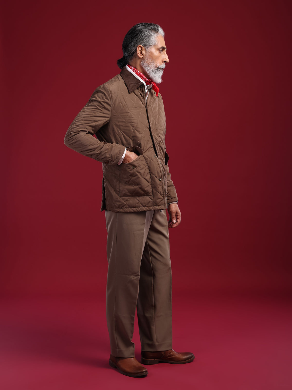 The Tagore Jacket: Mocha Brown