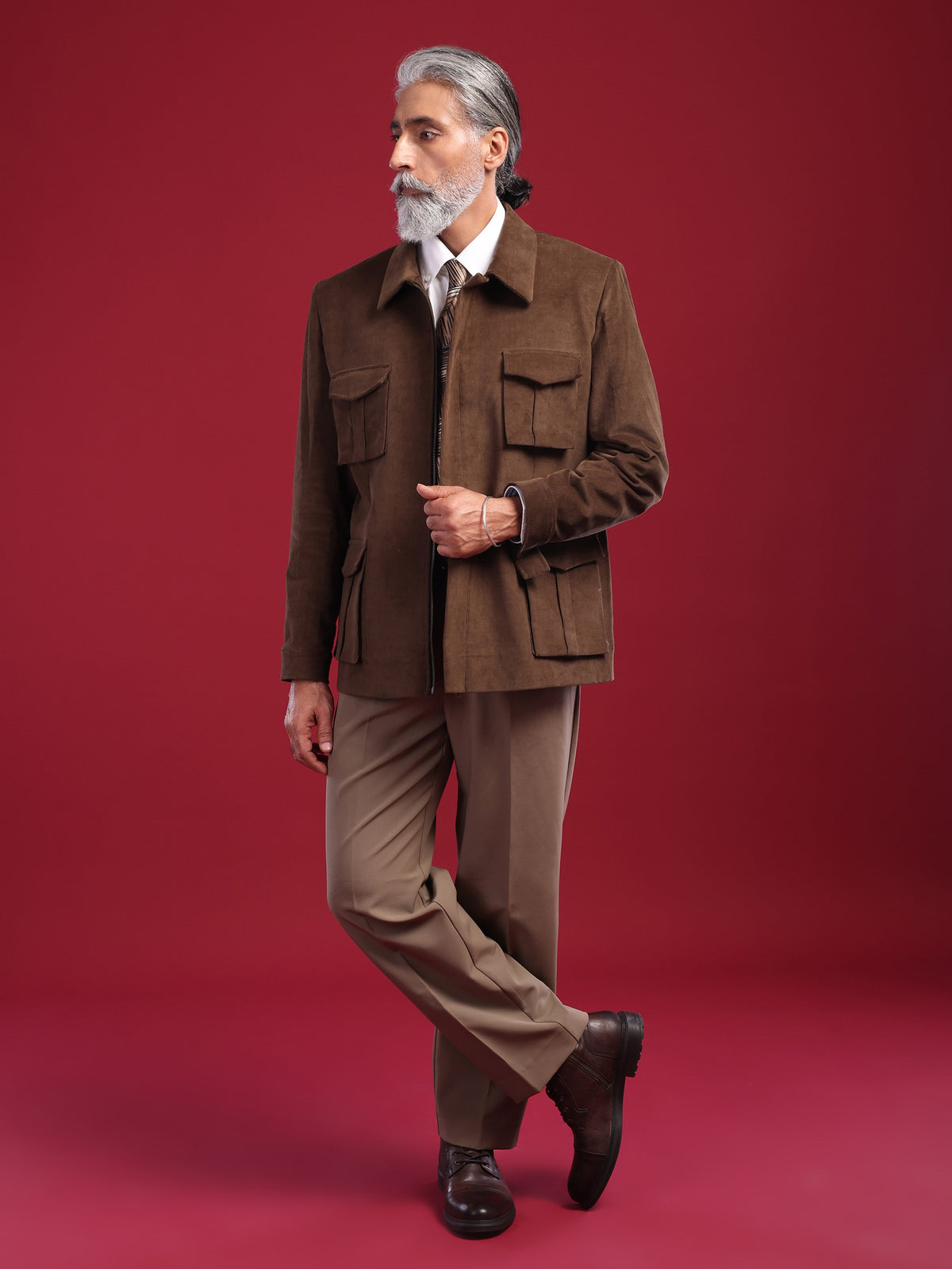 The Kalinga Jacket : Olive Brown Corduroy Jacket (Anniversary Edition)