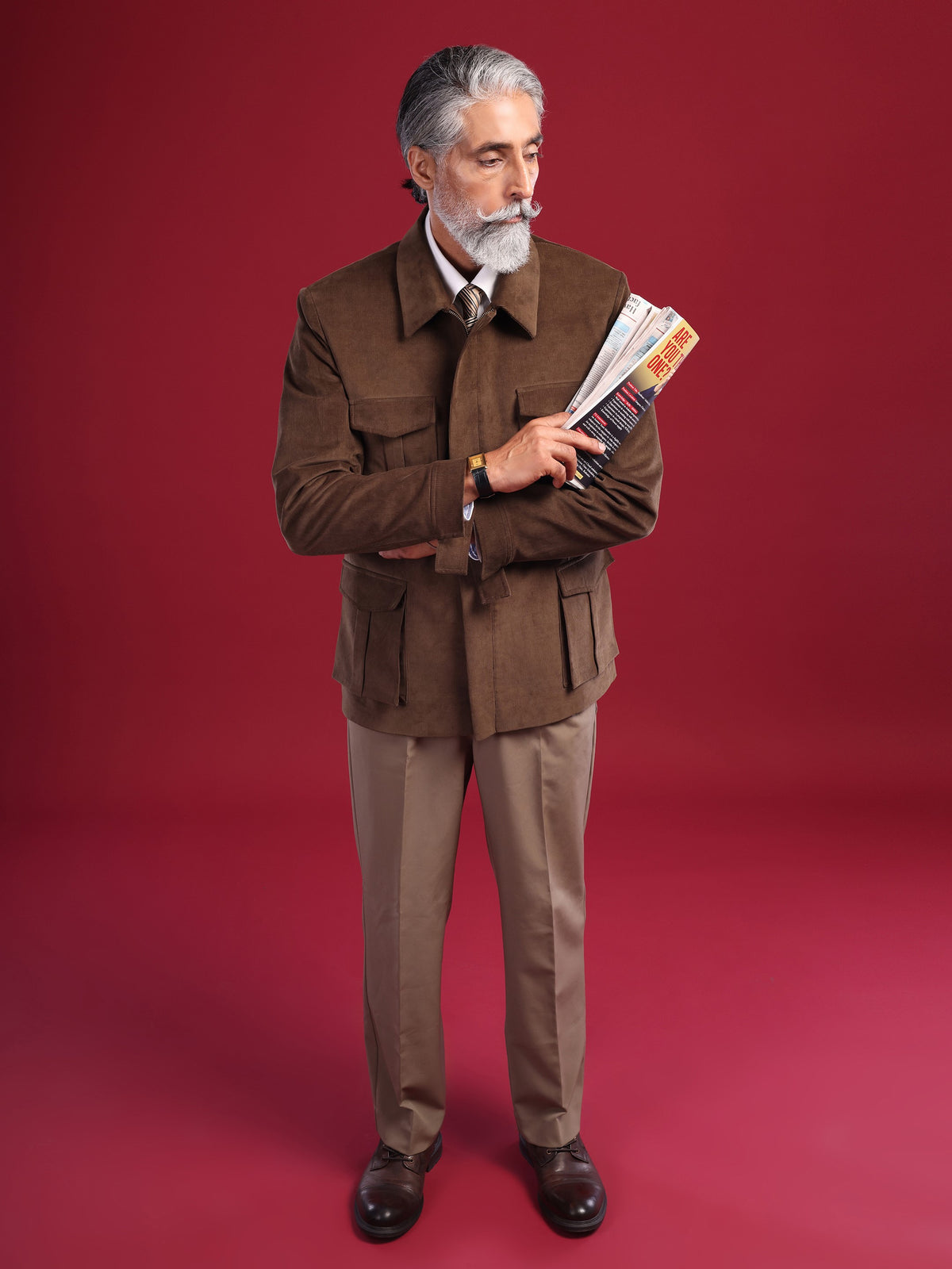 The Kalinga Jacket : Olive Brown Corduroy Jacket (Anniversary Edition)