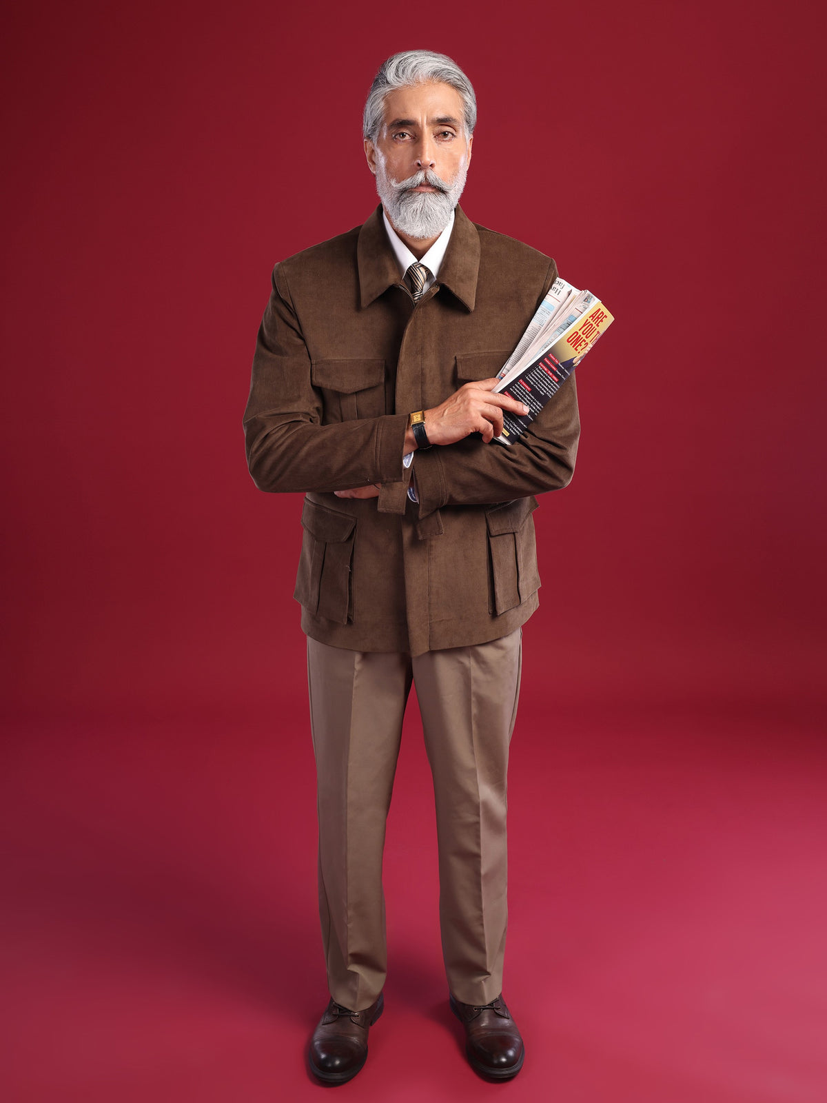 The Kalinga Jacket : Olive Brown Corduroy Jacket (Anniversary Edition)