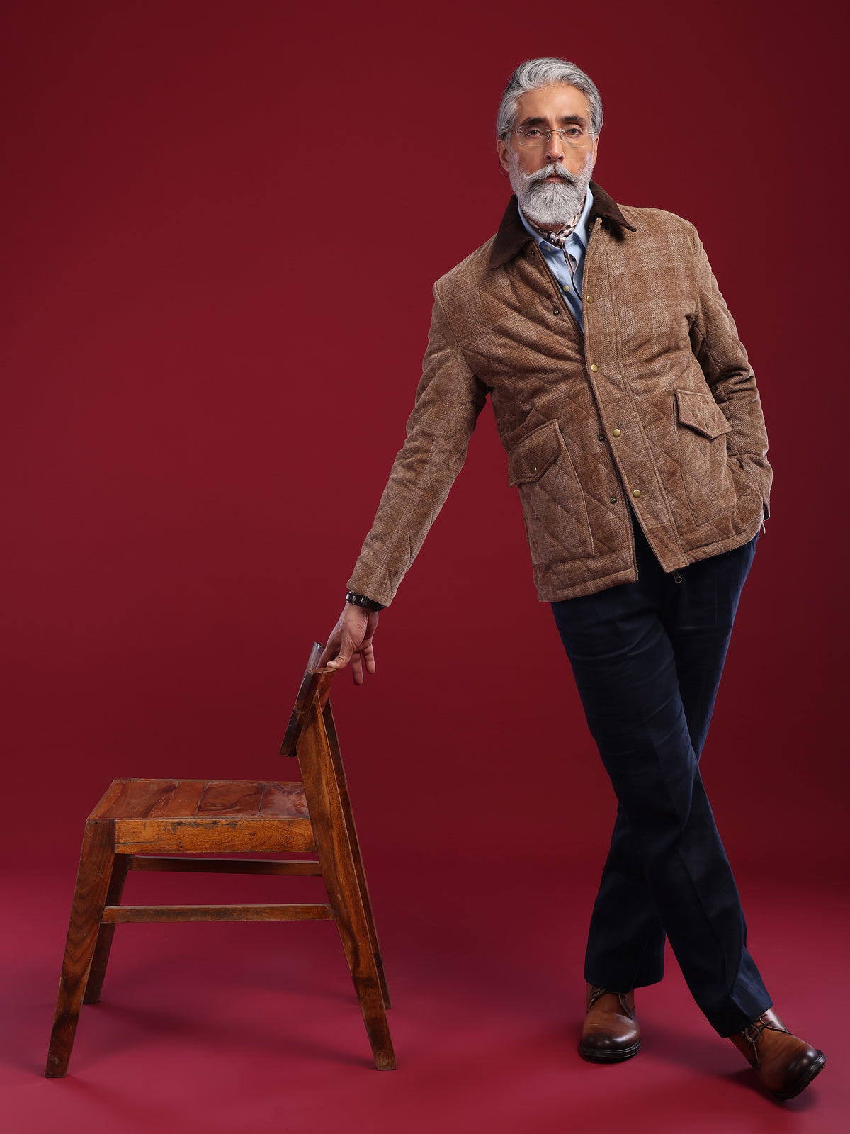 The Tagore Jacket: Brooklyn Check Woolen Jacket (Special Edition)