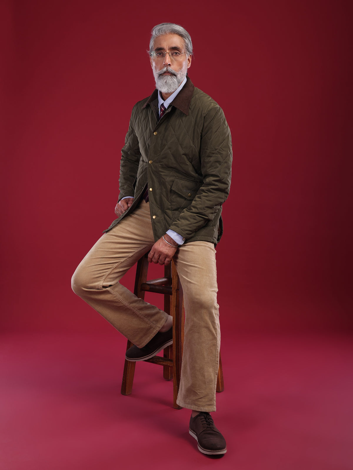 The Tagore Jacket: Olive Green