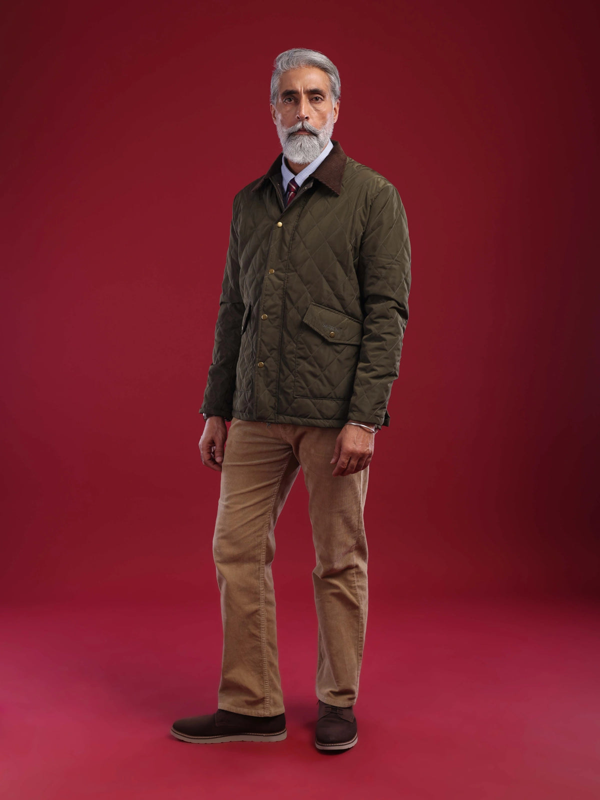 The Tagore Jacket: Olive Green