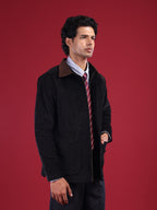 The Arjuna Jacket: Black Corduroy jacket