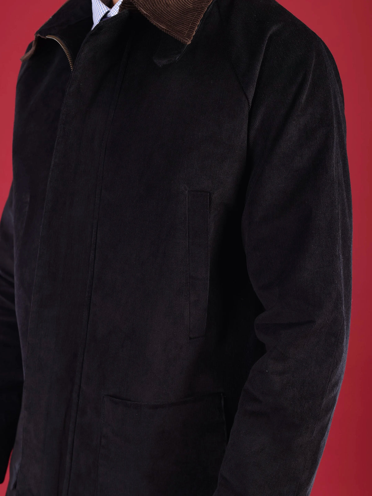 The Arjuna Jacket: Black Corduroy jacket