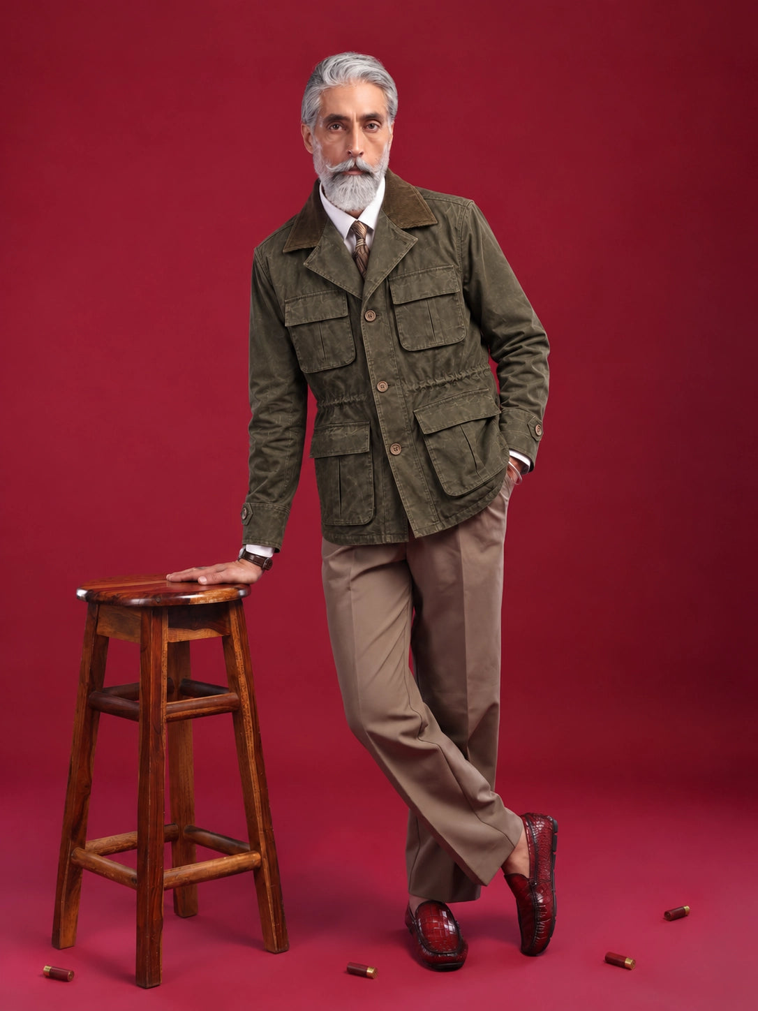 THE GORKHA JACKET: GREEN WAXED Jacket