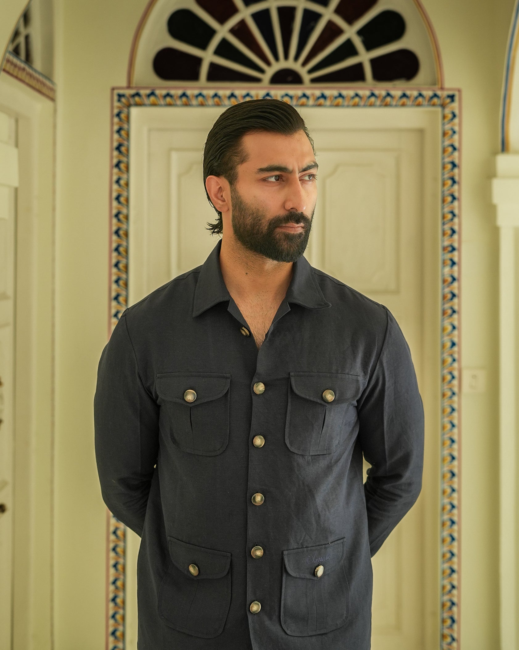 The Bose Navy Blue Field Shirt