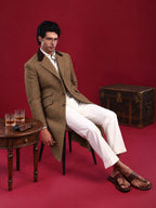 The Karthikeyan: Tweed Overcoat