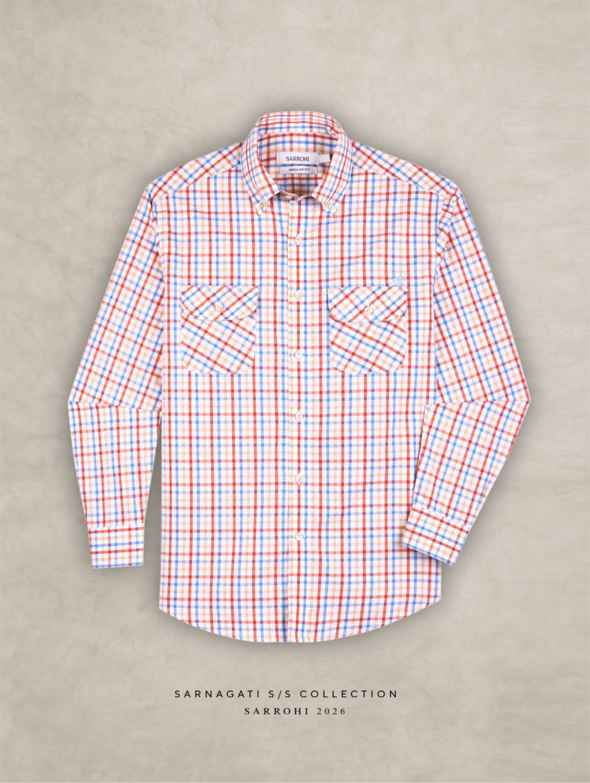 The Karikala: Slim Fit Summer Check Poplin Shirt