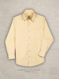 The Rawal: Slim Fit Solid Yellow Oxford Shirt