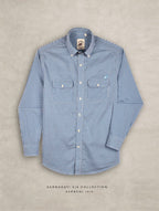 The Karikala: Slim Fit Supima Cotton Checkered Blue Shirt