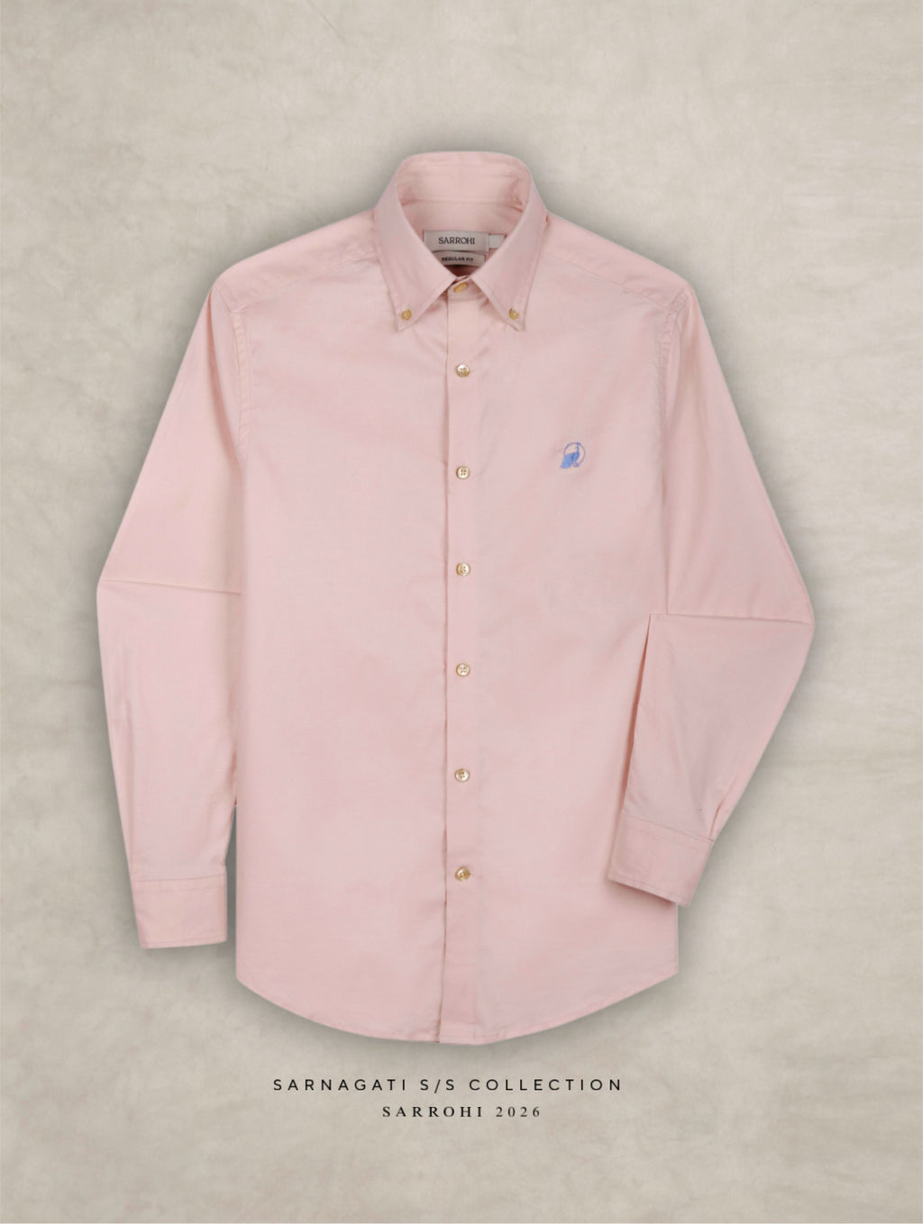 The Rawal: Slim Fit Solid Pink Oxford Shirt