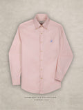 The Rawal: Slim Fit Solid Pink Oxford Shirt