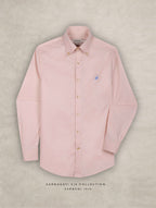 The Rawal: Slim Fit Solid Pink Oxford Shirt