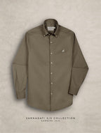 The Rawal: Slim Fit Solid Pista Oxford Shirt