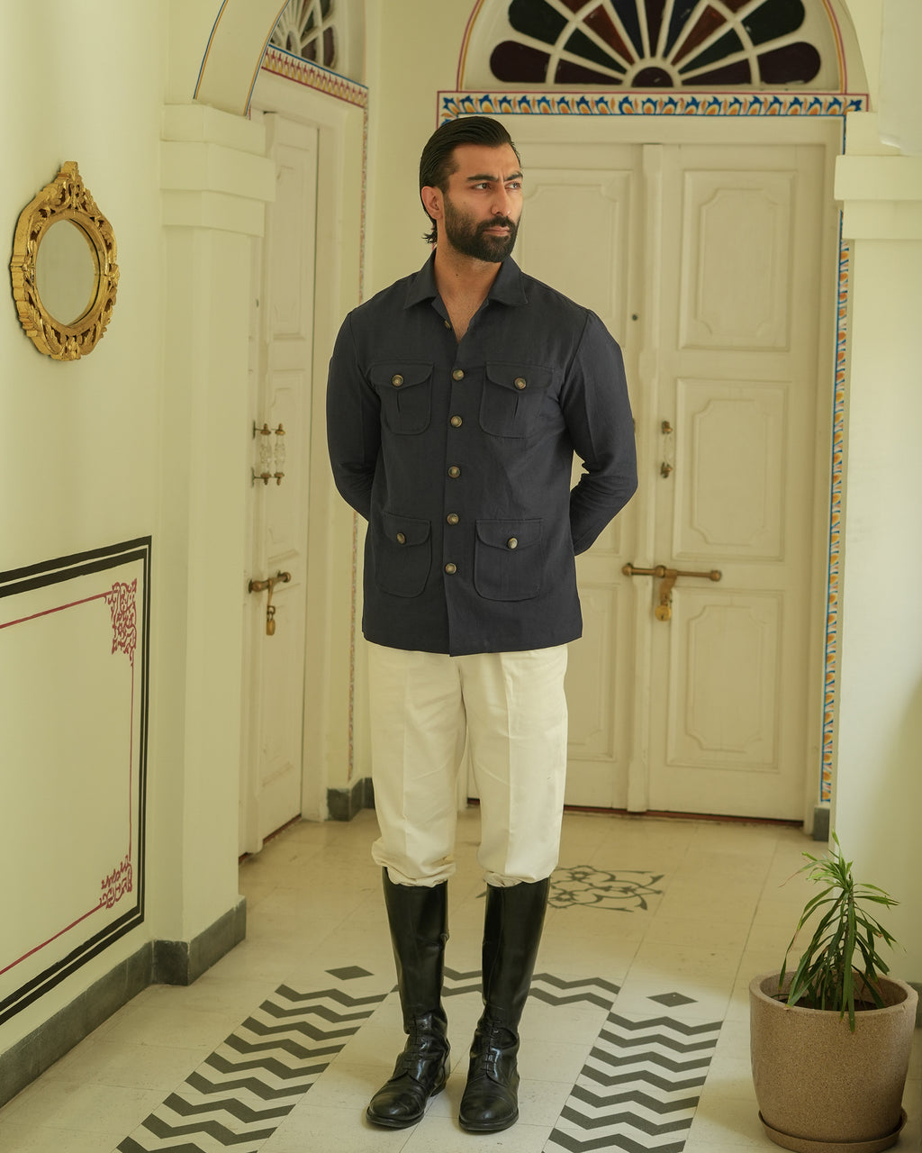 The Bose Navy Blue Field Shirt