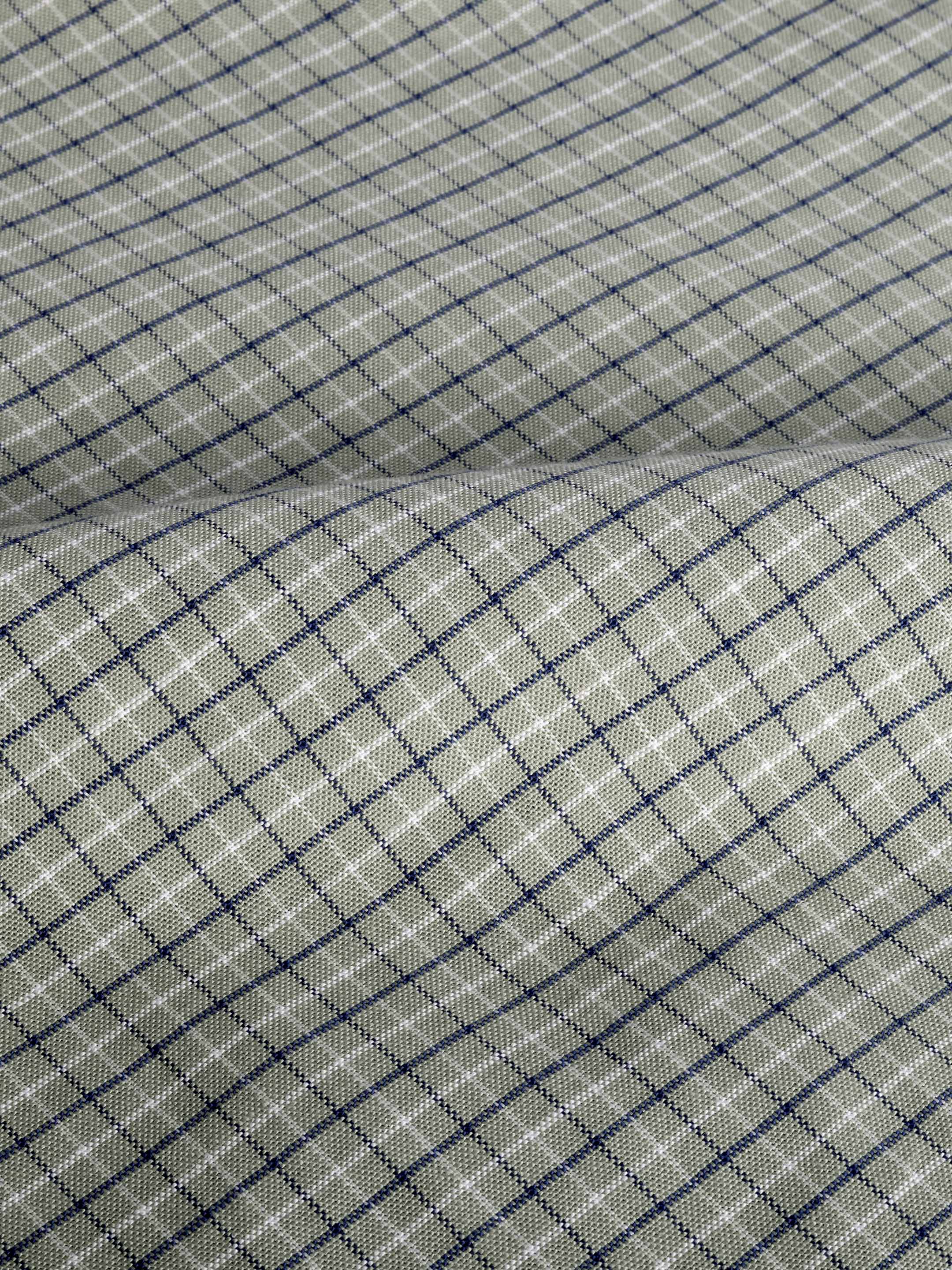 The Udai: Slim Fit Supima Cotton Checkered Pista Shirt