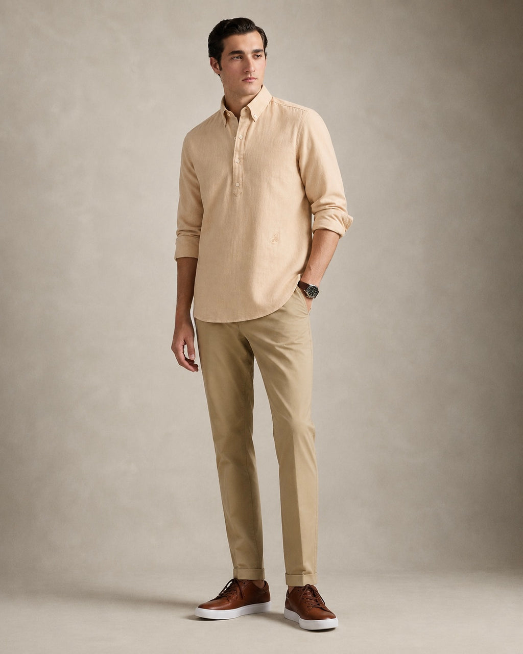 The Marwar Champagne Beige Kurta
