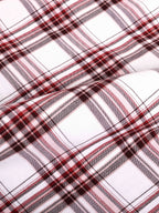 The Rawal: Slim Fit Checkered Ruby Red Oxford Shirt
