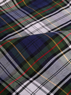 The Rawal: Slim Fit Olive-Navy Plaid Oxford Shirt