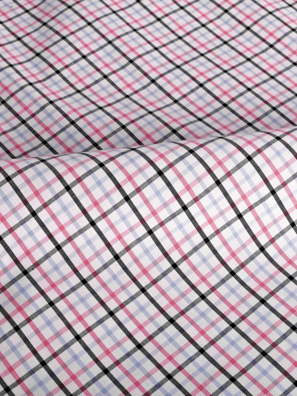 The Karikala: Slim Fit Checkered Salmon Poplin Shirt