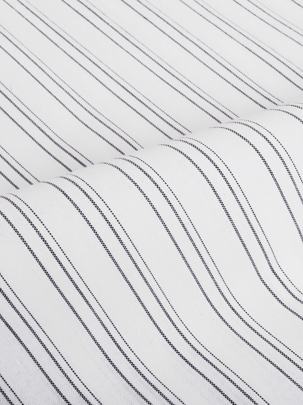 The Karikala: Slim Fit White-Grey Striped Oxford Shirt