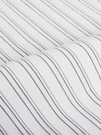 The Karikala: Slim Fit White-Grey Striped Oxford Shirt