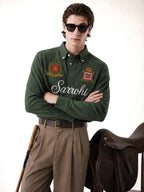 Olive Green Marjing Heritage Polo