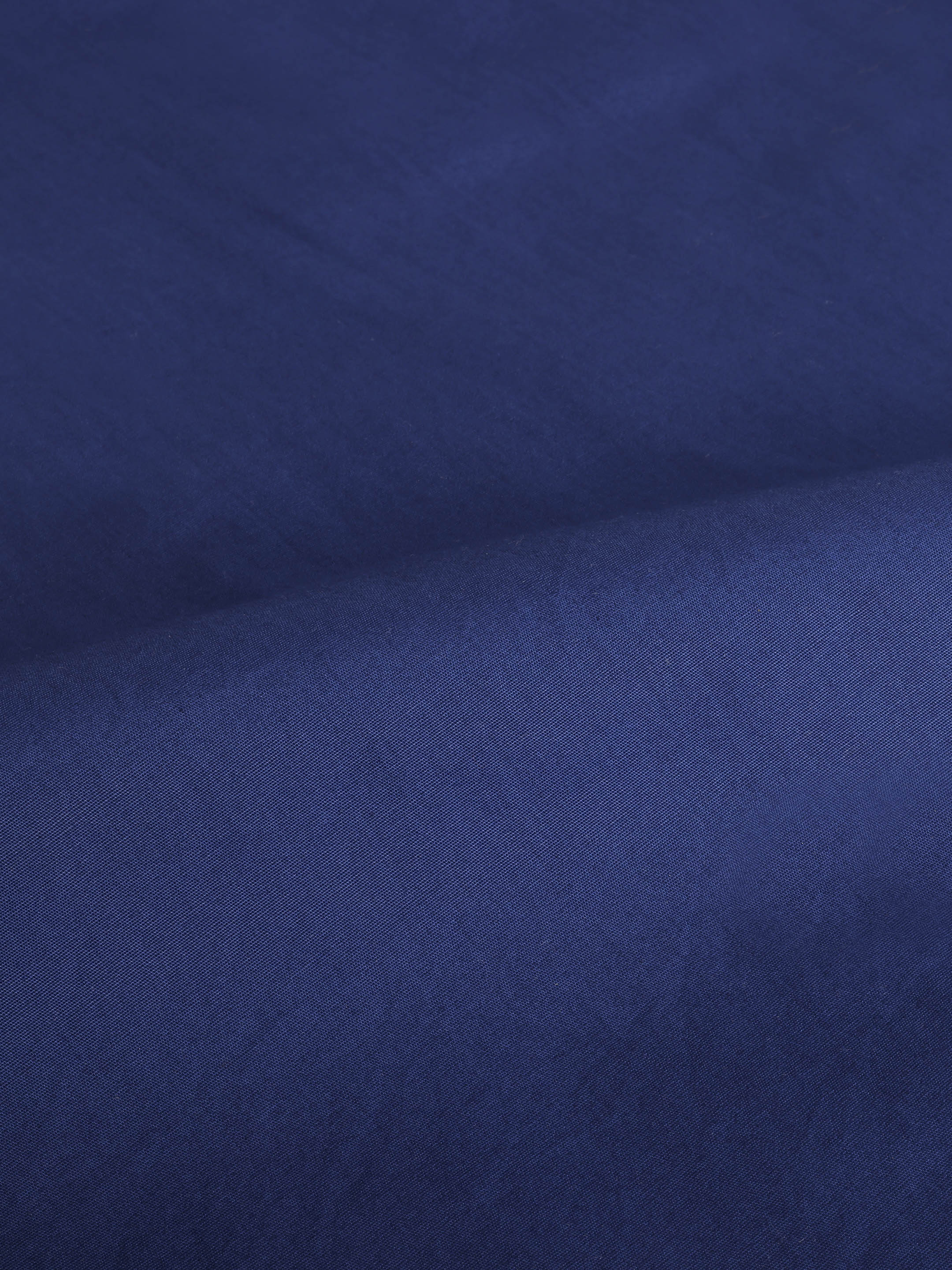 The Karikala: Slim Fit Solid Poplin Royal Blue Shirt
