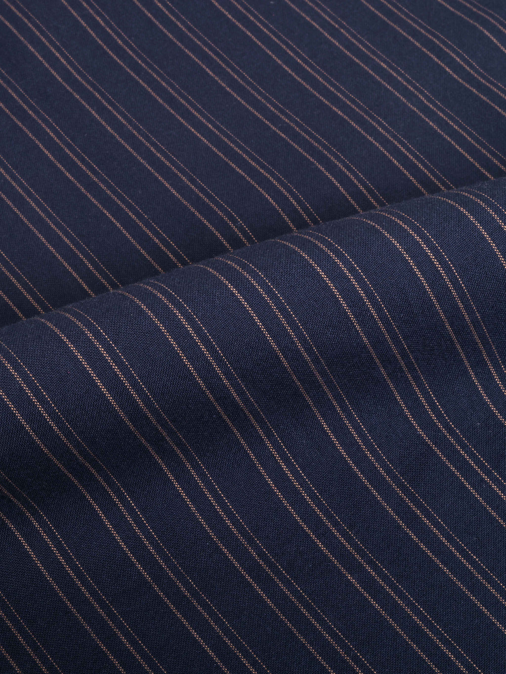 The Udai: Slim Fit Blue-Gold Striped Oxford Shirt