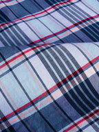 The Rawal: Slim Fit Plaid Blue Oxford Shirt