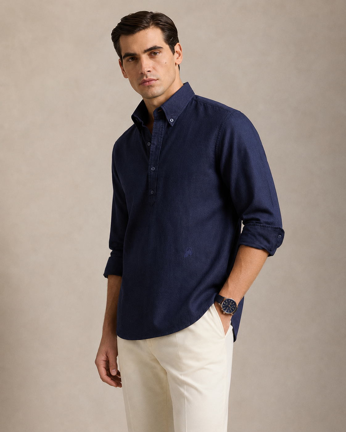 The Marwar Imperial Blue Kurta