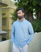 Celestial Blue Linen Shirt