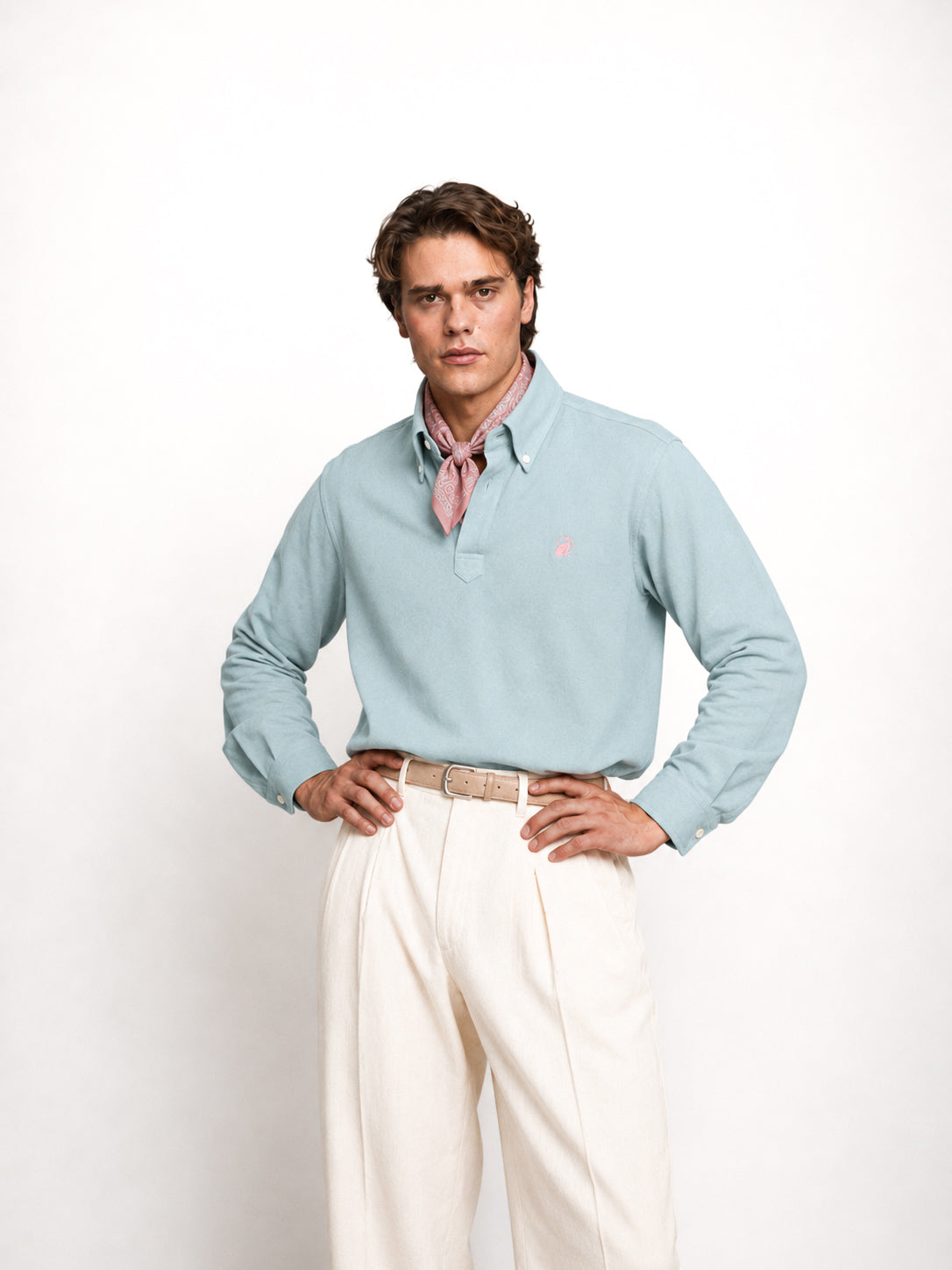 Powder Blue Classic Marjing Polo