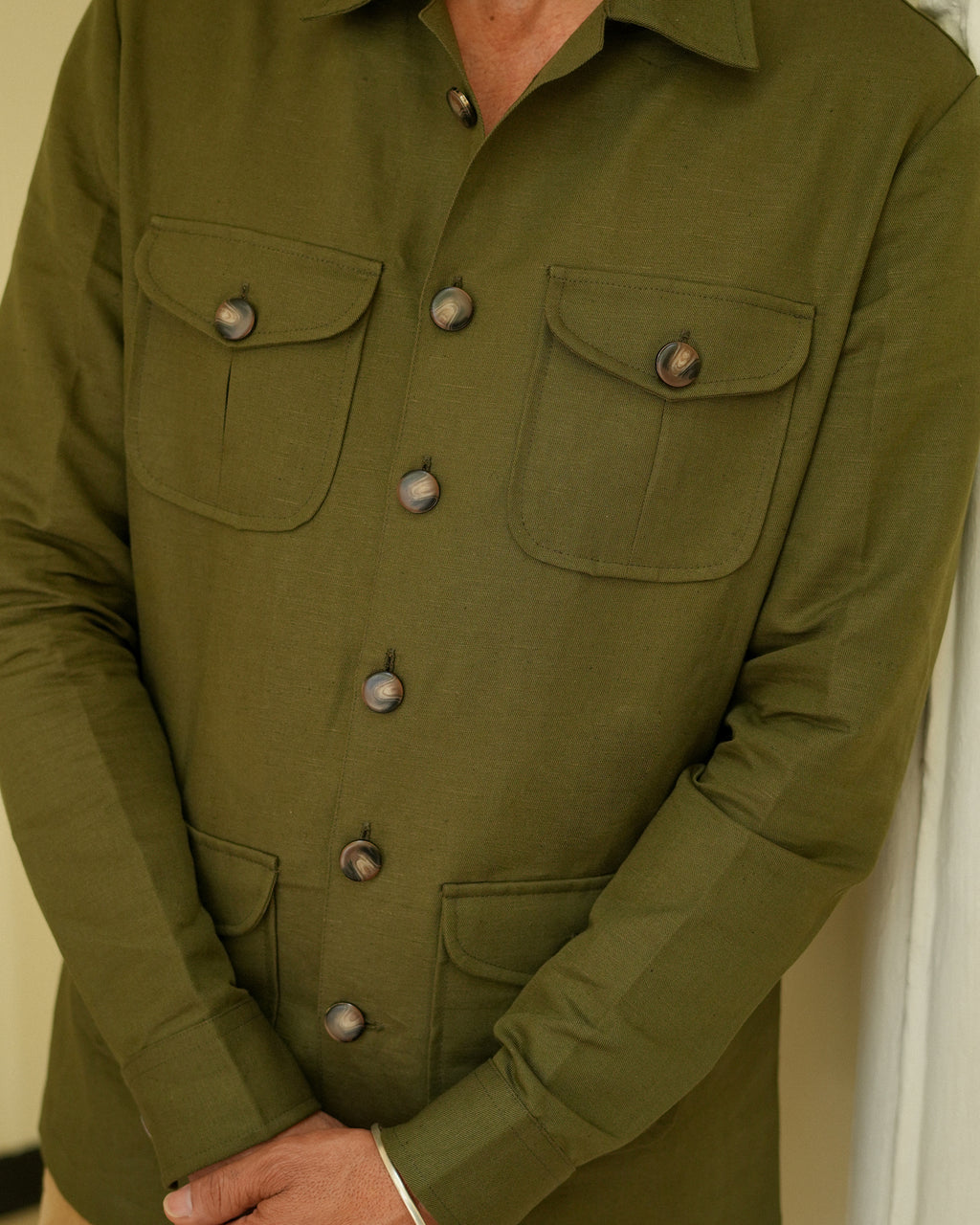 The Bose Olive Green Field Shirt