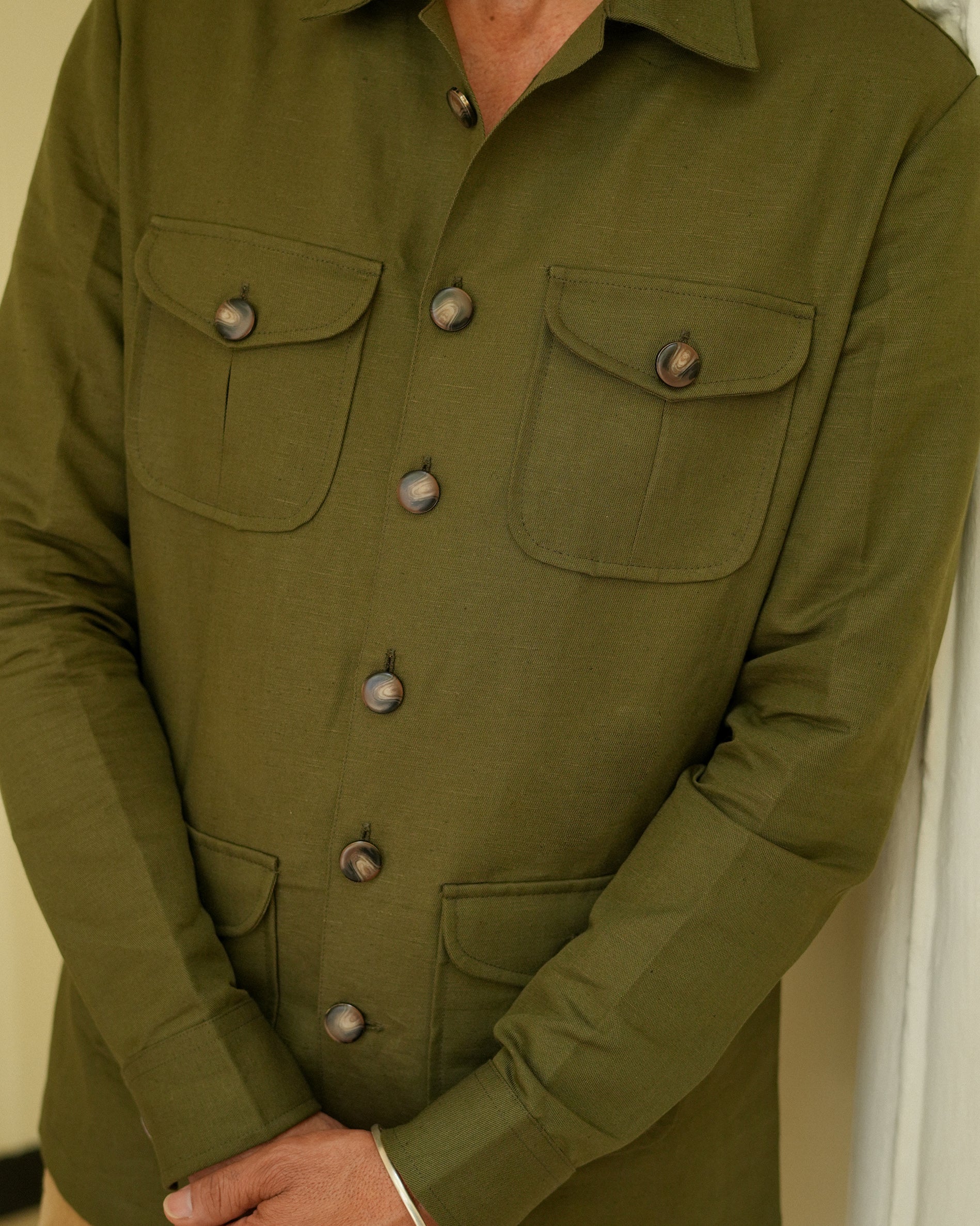 The Bose Olive Green Field Shirt