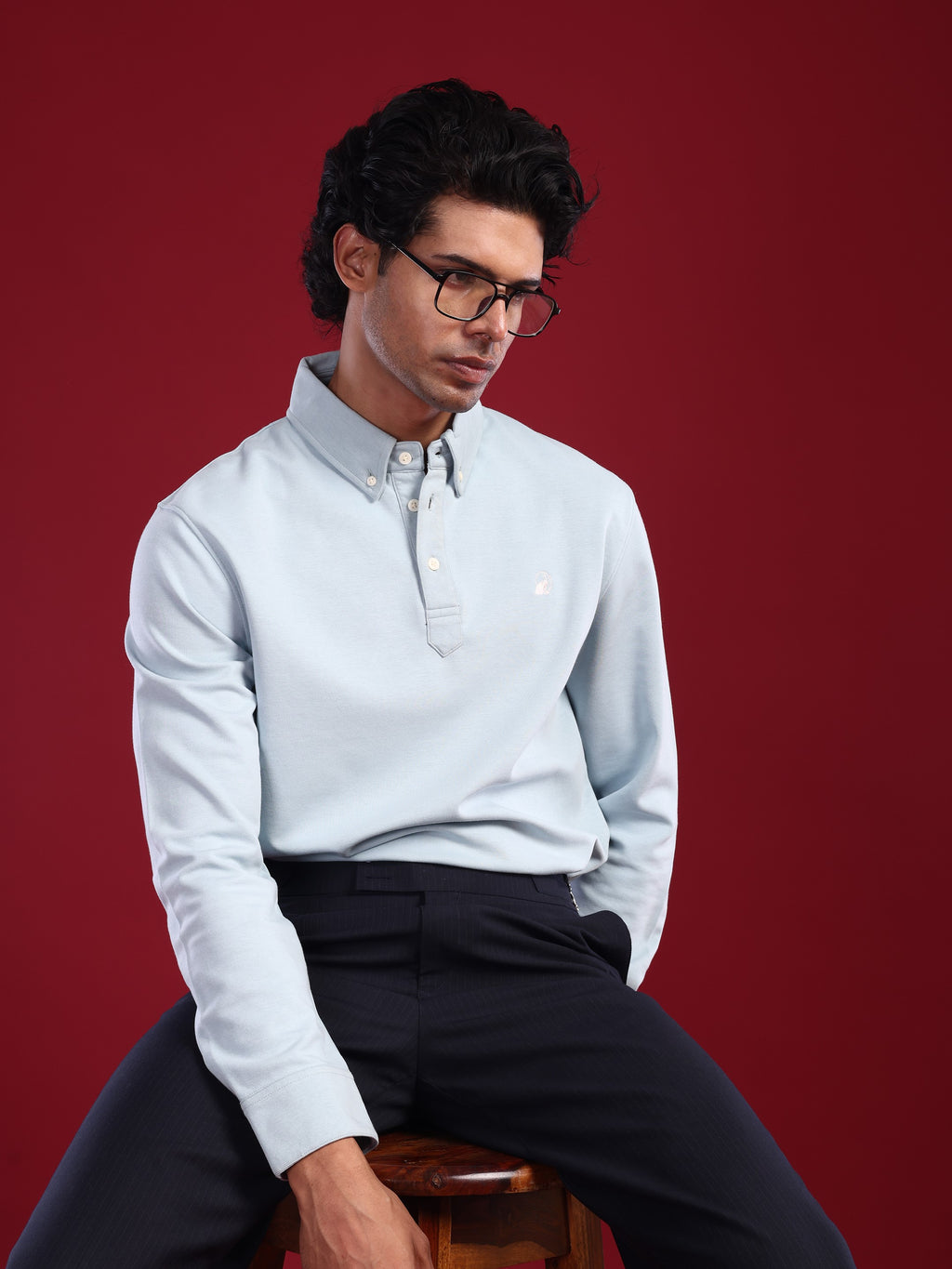 Powder Blue Classic Marjing Polo