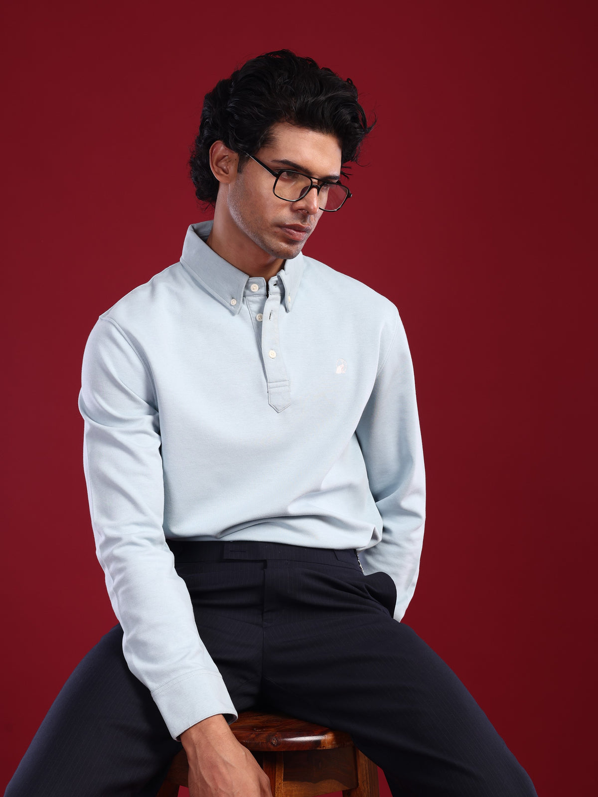 Powder Blue Classic Marjing Polo