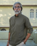 The Marwar Olive Green Kurta