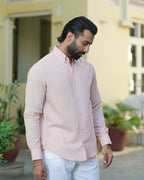 Blush Rose Linen Shirt