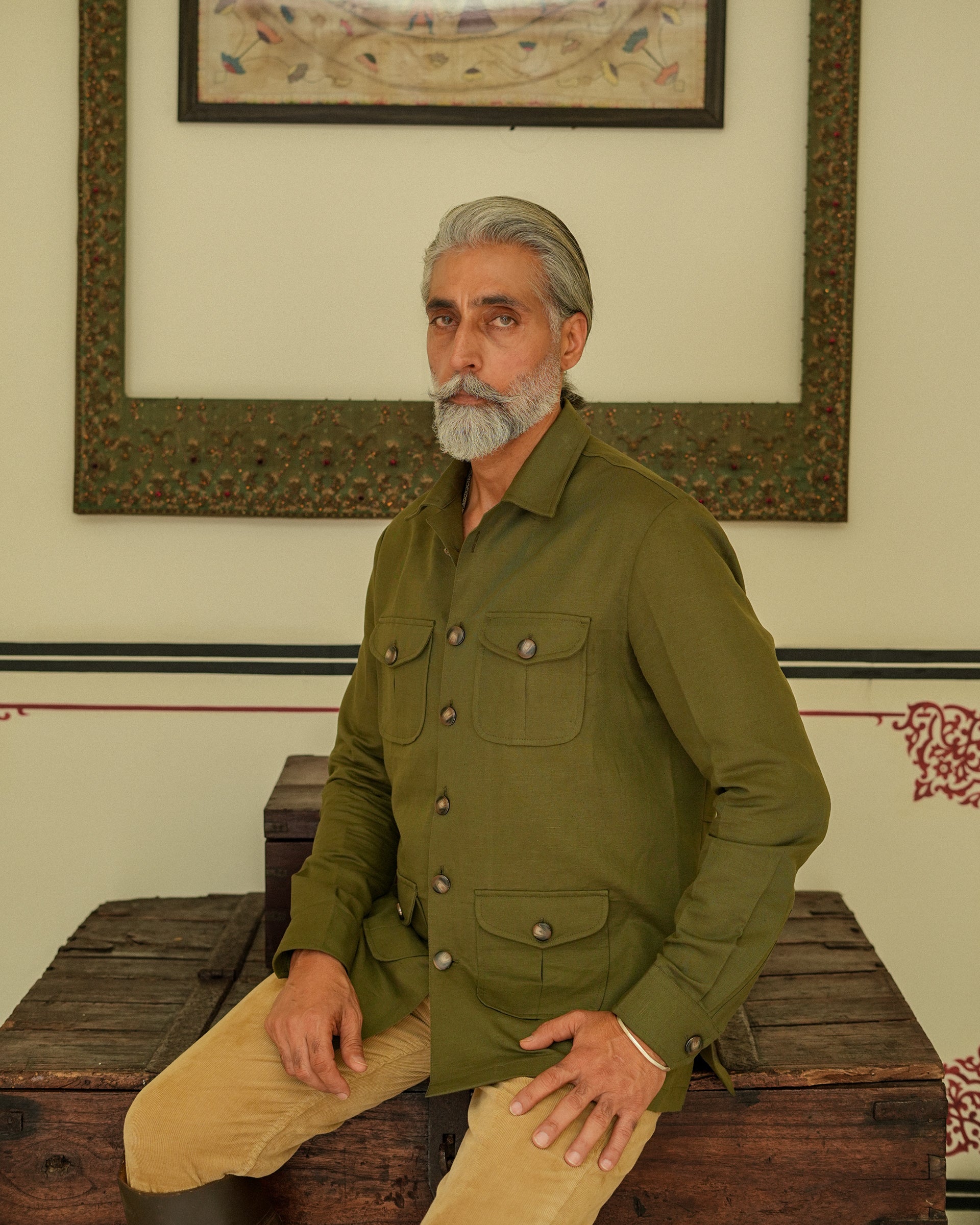 The Bose Olive Green Field Shirt