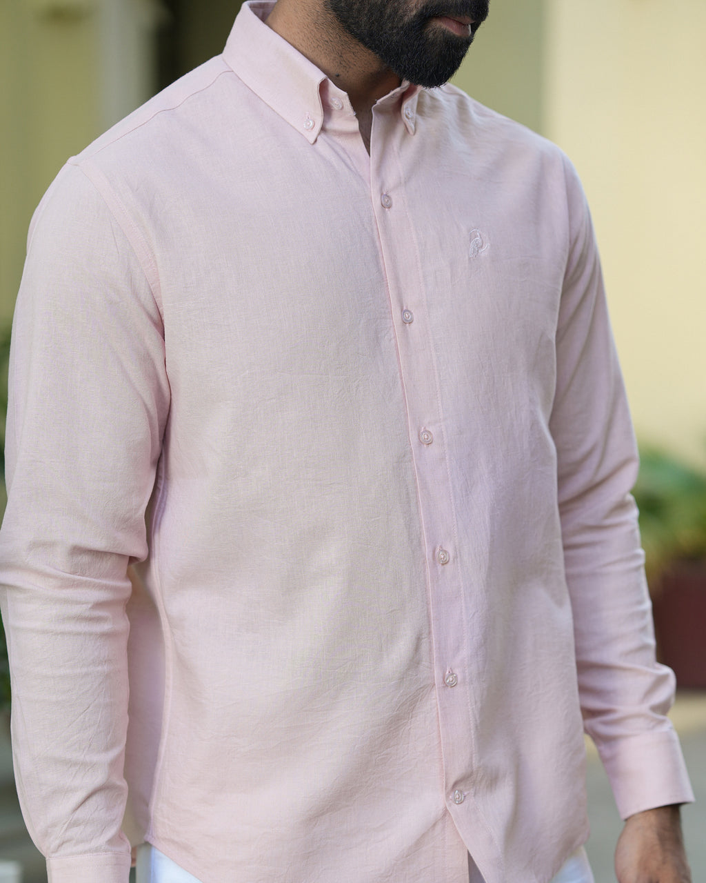 Blush Rose Linen Shirt