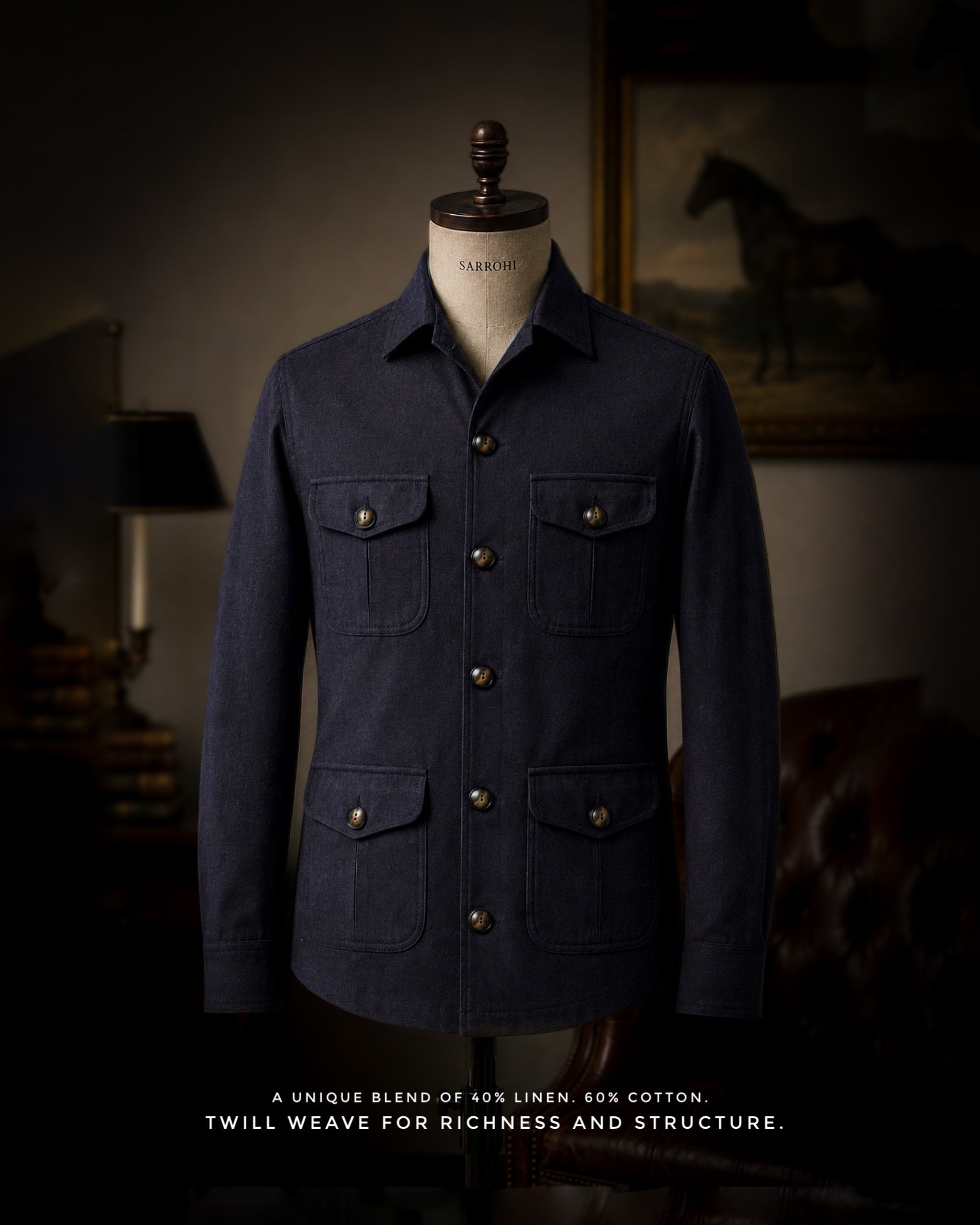 The Bose Navy Blue Field Shirt