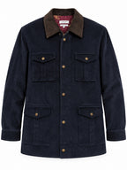 The Kalinga- Men's Blue Pure Cotton Courduroy Jacket