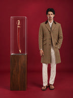 The Karthikeyan: Tweed Overcoat